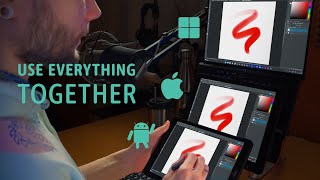 Draw With Android/iOS Tablets On PC - My Setup