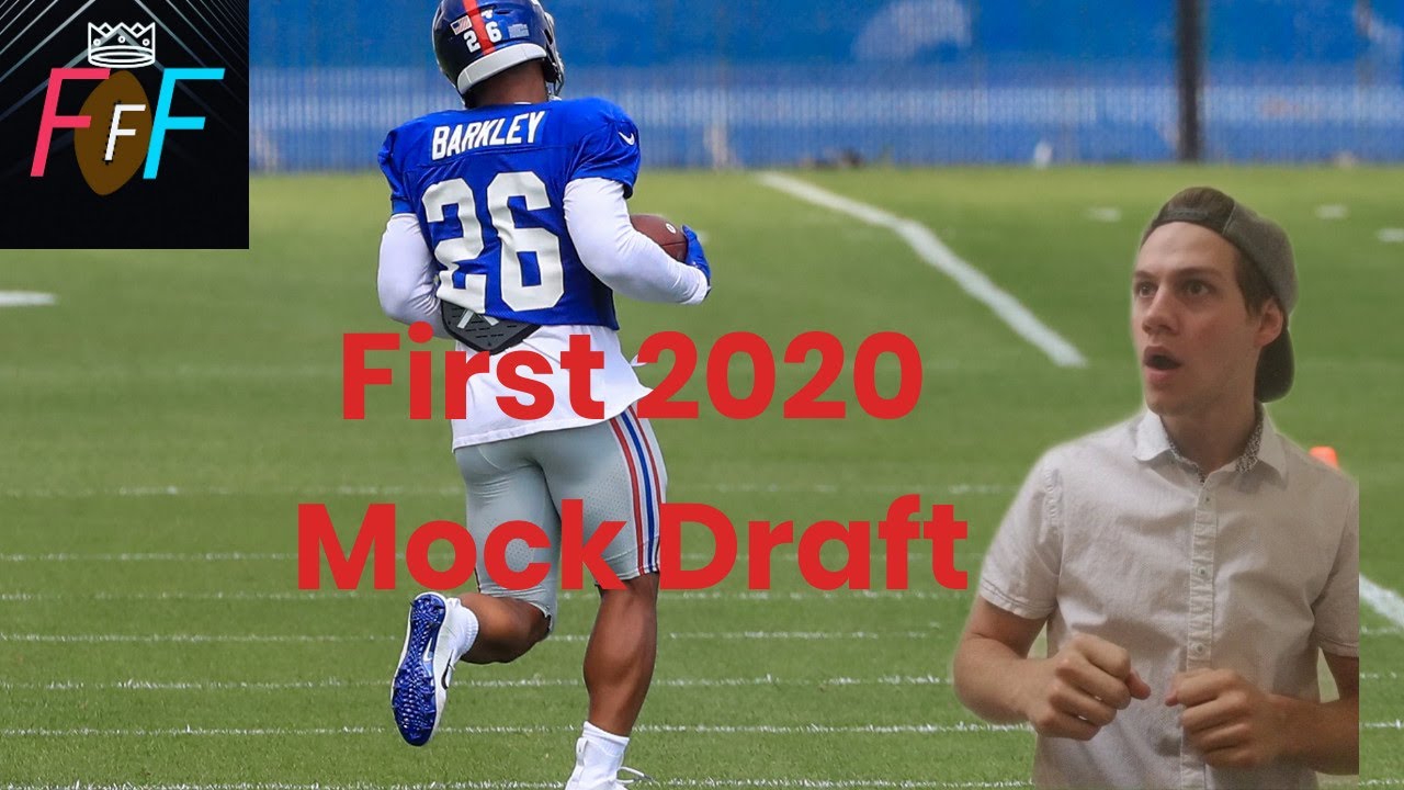 1st NFL Fantasy Football Mock Draft 2020 - YouTube