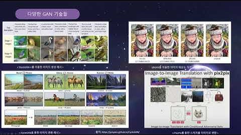 다양한 GAN 기술들 (적대적 생성 신경망)