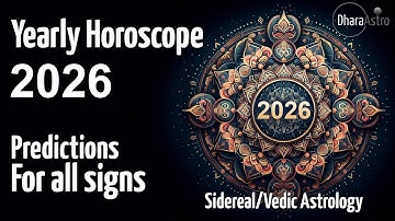 2026 Predictions Astrology | Vedic Horoscope for All Zodiac Signs #astrology #siderealastrology