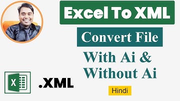 How to convert excel file to xml file with Ai | convert excel file to xml file with Ai