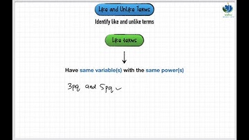 KSSM Math F1 | Chapter 5 | What are like and unlike terms?  #cikgootube