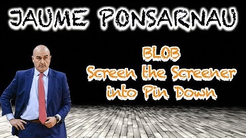 Coach PONSARNAU - BLOB Screen the Screener into Pin Down | Basketball Culture