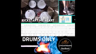 Motley Crue Kickstart My Heart (Drums Only) Play Along by Praha Drums Official (52.c)