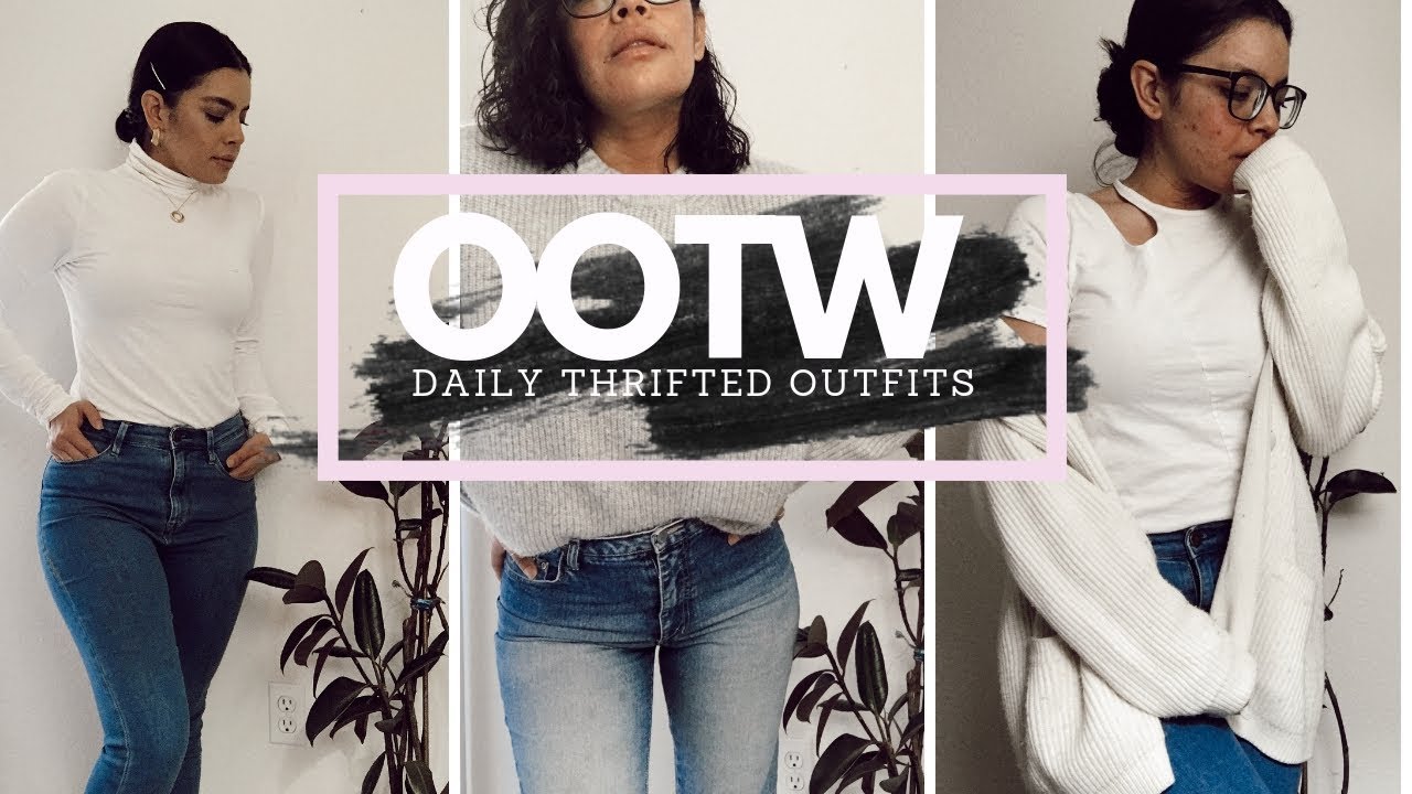 Thrifted OOTW-Casual, cheap fall + winter outfit ideas 2019