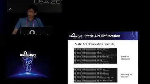 Black Hat USA 2015 - API Deobfuscator Resolving Obfuscated API Functions In Modern Packers