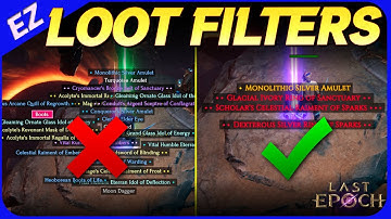 Create and Import Loot Filters in Last Epoch