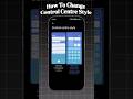 How To Change Control Centre Style 😎✅ #shorts #controlcentre #settings #tutorial #viral
