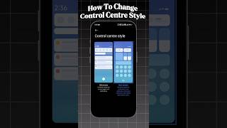 How To Change Control Centre Style 😎✅ #shorts #controlcentre #settings #tutorial #viral