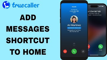 How To Add Messages Shortcut To Home On Truecaller App