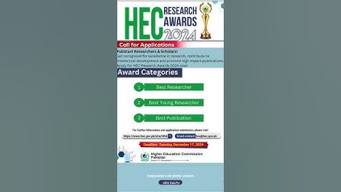 HEC Research Awards 2024