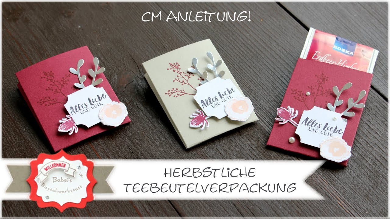 Herbstliche Teebeutelverpackung - Stampin´Up! - Erholungsschenker - Kataloggoodie -  Anleitung