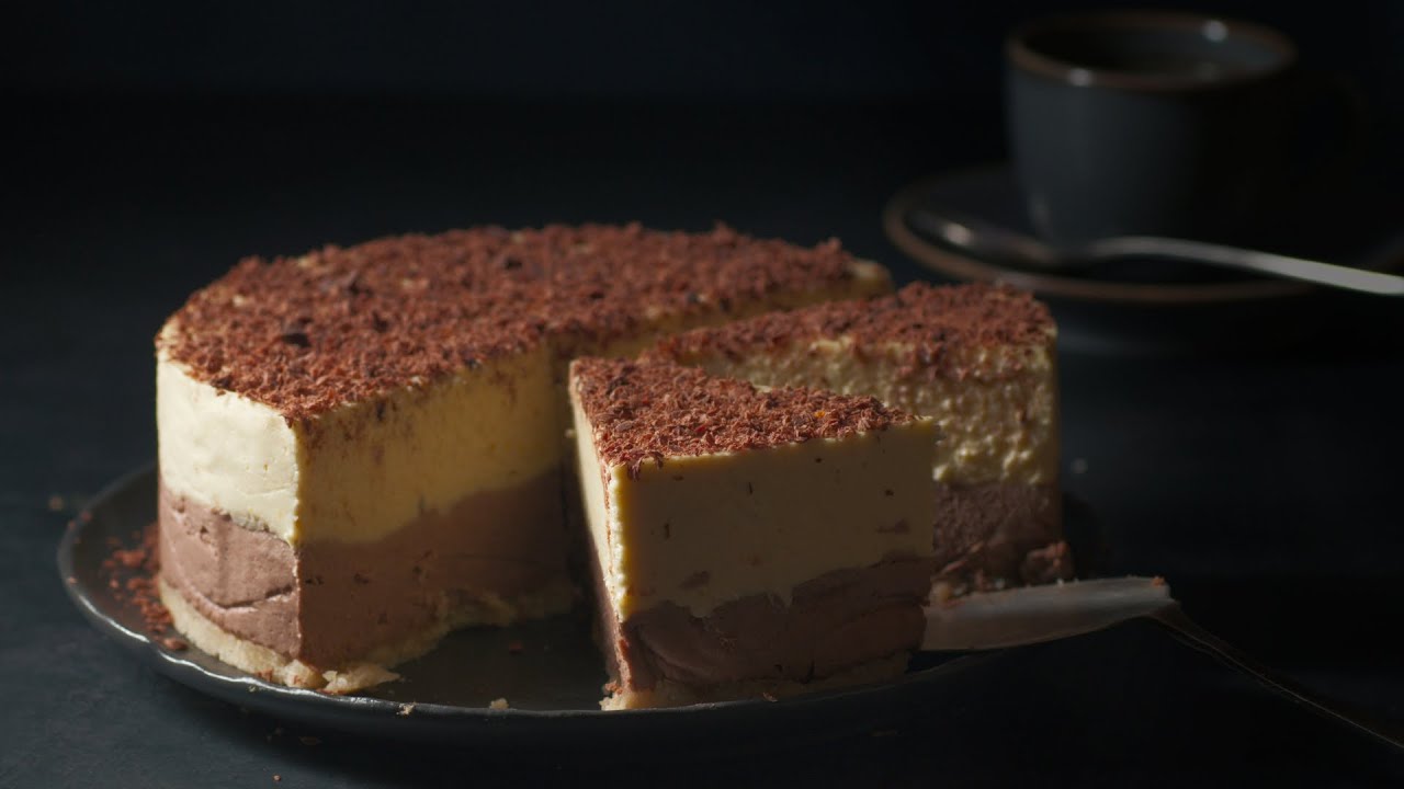 NO BAKE Chocolate Orange CHEESECAKE (Vegan  | Gluten-Free) | Subtitles