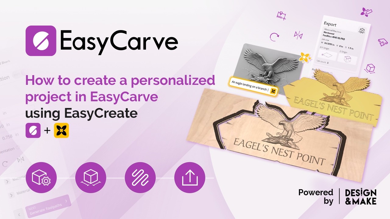 New to CNC | How to create a personalized project in EasyCarve using ...