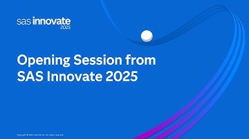 Opening Session from SAS Innovate 2025