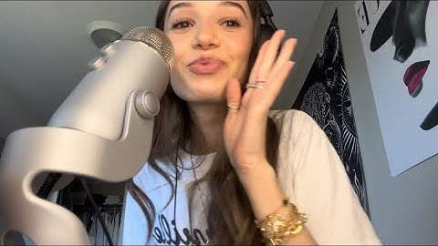My first ASMR with my new blue yeti!!