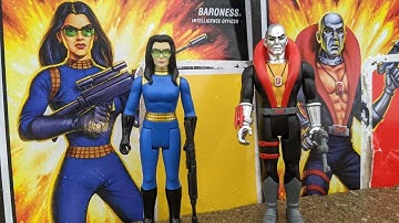 Super 7 GI Joe Reaction Destro Baroness Action Figures Review