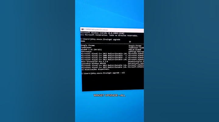 Atualize seus softwares com apenas esse código .. #cmd #windows #pc #atualizar #softwares #programas
