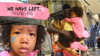 WE HAVE LEFT FOR KOREA *emotional goodbye with daddy* | Kenyan/Korean family vlog ep. 168