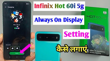 Infinix hot 60i 5g always on display setting / infinix hot 60i me always on display kaise lagaye