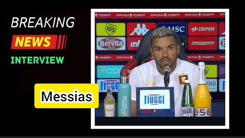 Messias: "Fare gol sotto la nostra curva è stato bellissimo" Genoa-Reggiana 1-0 | Coppa Italia