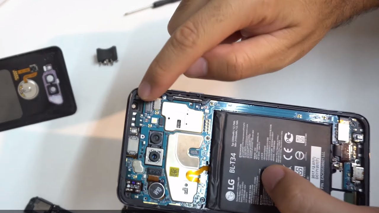 LG V30+ Front Camera Installation (Unsuccessful)