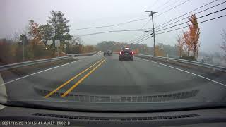 Rhode Island idiot pulls out on 44 with out looking