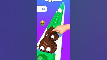 Hand touching Poop eggs, Pop Run 3D Game Lvl.363 #shorts #poprun3d #popit #games #gaming
