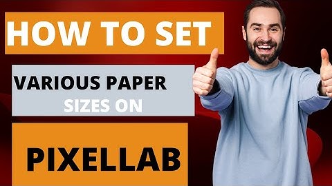 How to set various papper sizes on pixellab.
