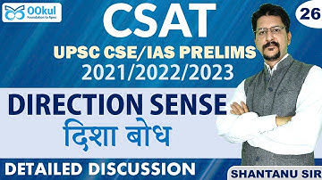 CSAT | UPSC CSE/IAS Prelims 2021/2022 | DIRECTION SENSE | Exam Pattern based | Class 26