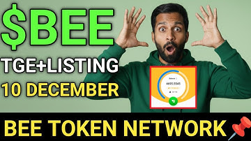 Bee Network Airdrop || 10 December New Update | $BEE Token Claim+Listing Date || $BEE Supply=?? 