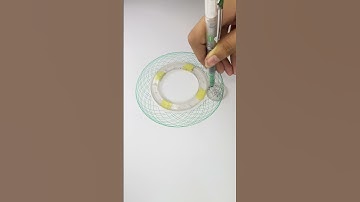 Spirograph Magic: Mesmerizing ASMR Art for Ultimate Relaxation! #art #spirograph #2024 #shorts #asmr