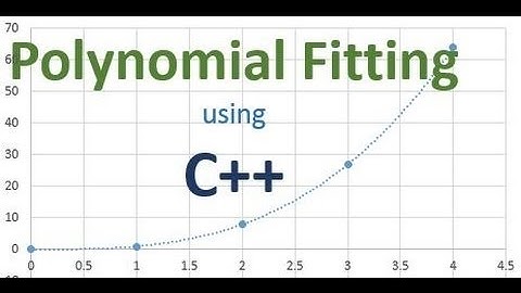 Polynomial Fitting using C++ Program (Tutorial)