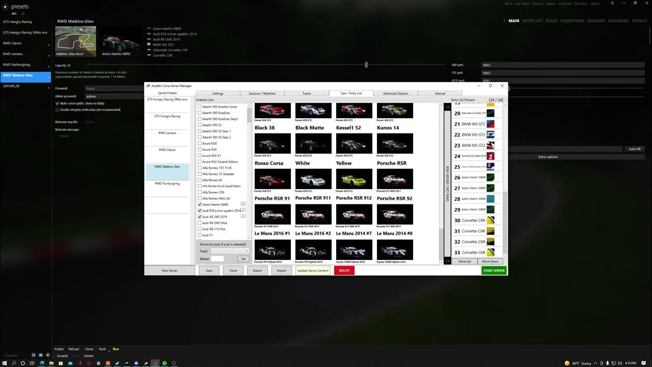Assetto Corsa Server issues (Can't load any info server did not