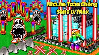 MINI GAME : CUỘC CHIẾN XÂY NHÀ AN TOÀN ** NOOB XÂY NHÀ AN TOÀN CHỐNG LẠI SANS VIP NHẤT MINECRAFT