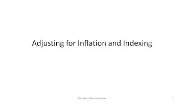 Week 6 Lecture 5   Adjusting for Inflation and Indexing
