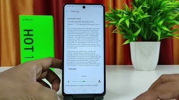How to Change  Font Size in Infinix Hot 11s  | Phone Trickz English