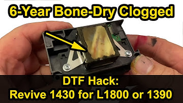 Ultimate Guide to Unclogging Dry Printheads: Step-by-Step Restoration Process for L1800 DTF