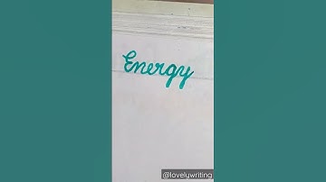 Energy #cursivewriting #englishhandwriting #english #calligraphy #writing #handwriting #shorts