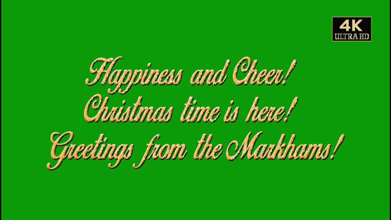 Merry christmas wishes green screen quotes pack free