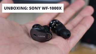 Sony WF-1000X: Unboxing