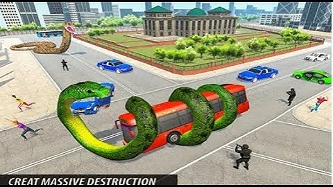 🐍 Angry Anaconda Snake City Attack‏ Android Gameplay