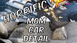 DEEP CLEANING THE NASTIEST MOM CAR EVER || SATISFYING TRANSFORMATION ||