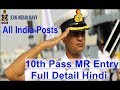 10th Pass Join Indian Navy MR entry 2019, Apply Online Navy recruitment 400 Posts Latest Govt Job