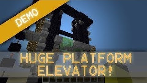More Slime Block Creations! Maxi-Vator (39 block Platform) + Big Door