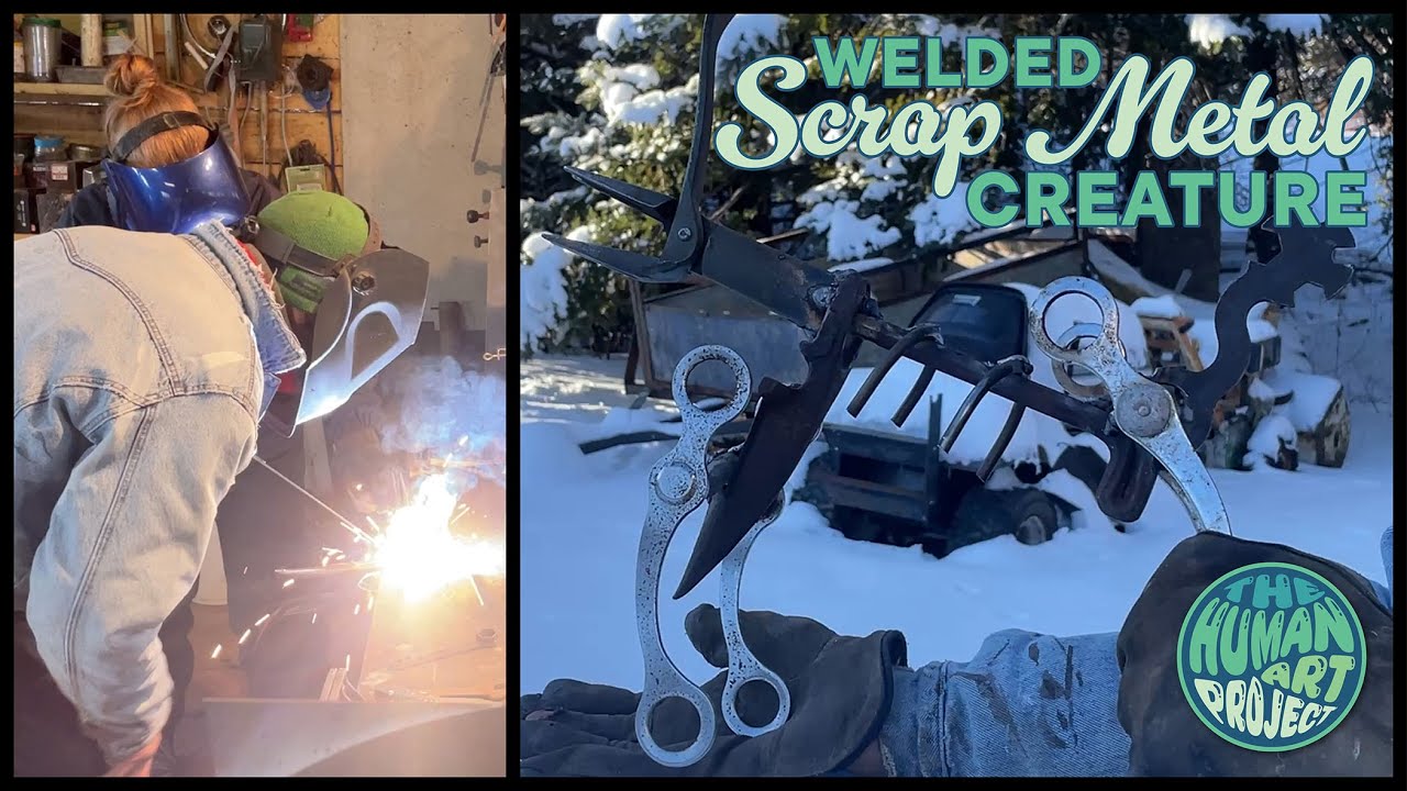 Something Metal... Welding a Scrap Metal work of art!