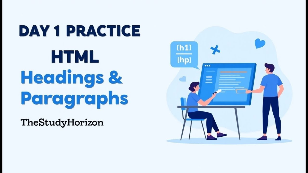 Day 1 Practice: Recreating a Real Webpage Using Only HTML Headings ...