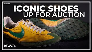 Iconic Nike waffle shoes worn by legendary distance runner Steve Prefontaine up for auction