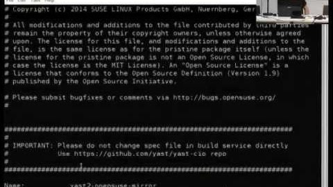osc14: Josef Reidinger, yast module from scratch