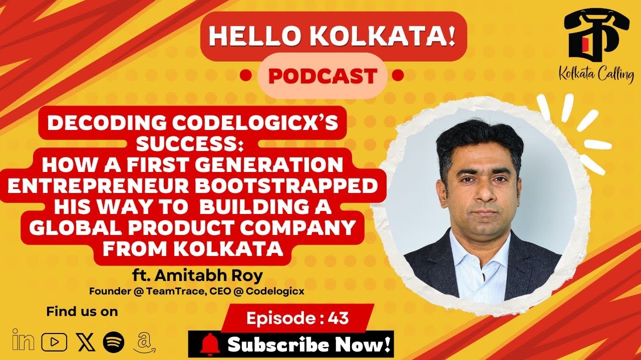 Hello Kolkata! | Ep. #43 | ft. Amitabh Roy, CEO - Codelogicx, Founder - TeamTrace, The360